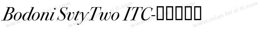 Bodoni SvtyTwo ITC字体转换